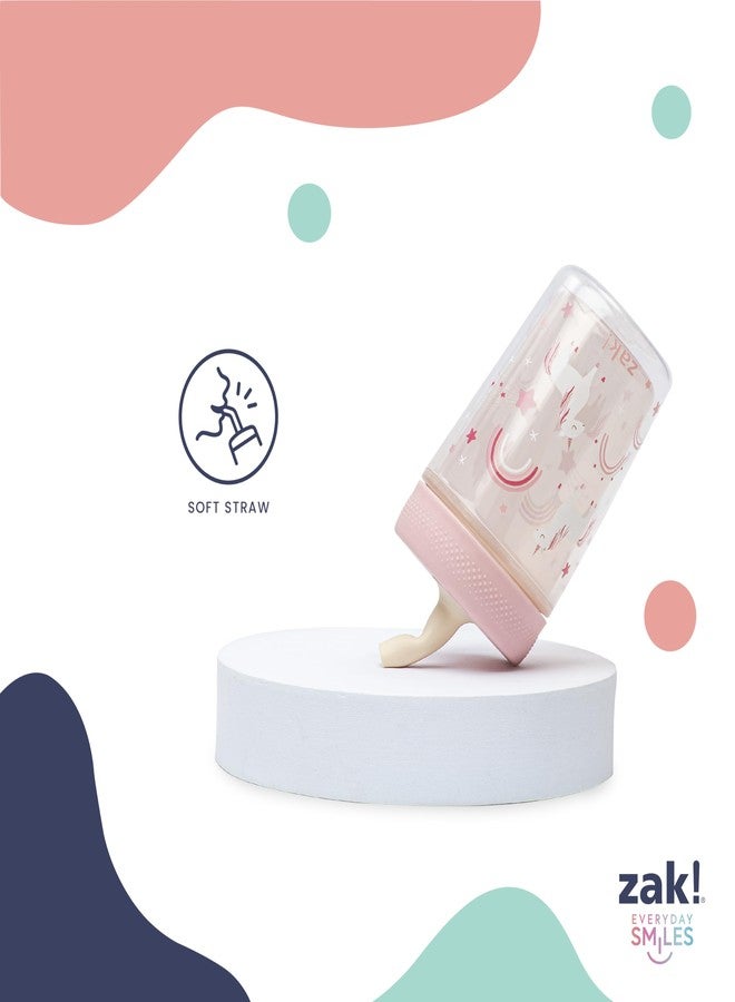 Zak Designs Capri Toddler Tumblers For Travel or At Home, 9oz 2-Pack Double Wall Plastic Sippy Cups With Leak-Proof Design is Perfect For Kids (Fairy Tales, Rainbow Magic) - Image 5